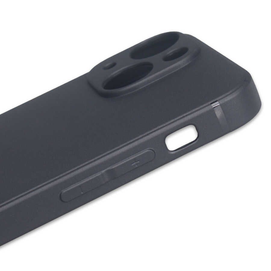 Apple iPhone 13 Mini Kılıf Zore İmax Silikon Siyah