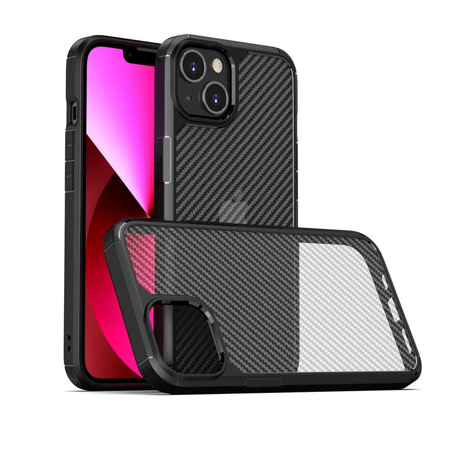 Apple iPhone 13 Mini Kılıf Zore İnoks Kapak Mavi