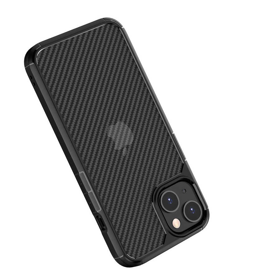 Apple iPhone 13 Mini Kılıf Zore İnoks Kapak Mavi