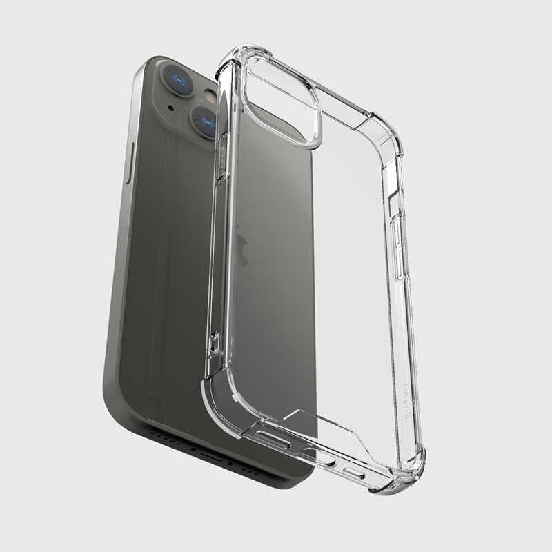 Apple iPhone 13 Mini Kılıf Zore Kamera Korumalı Nitro Anti Shock Silikon Renksiz