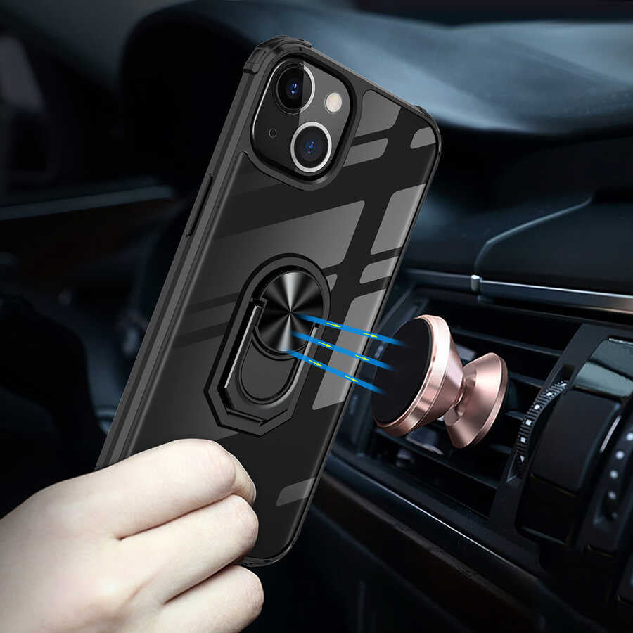 Apple iPhone 13 Mini Kılıf Zore Mola Kapak Siyah
