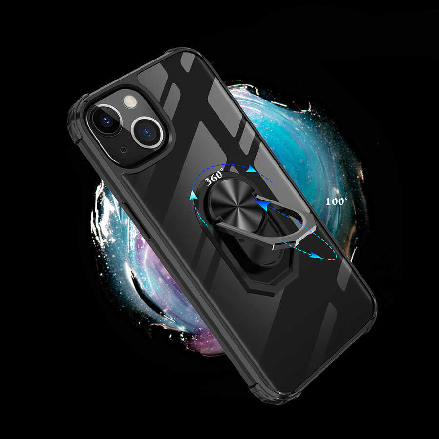Apple iPhone 13 Mini Kılıf Zore Mola Kapak Siyah