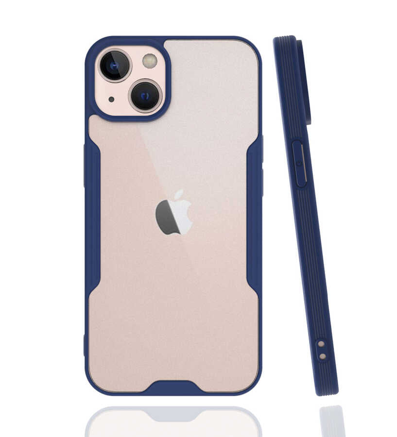Apple iPhone 13 Mini Kılıf Zore Parfe Kapak Lacivert