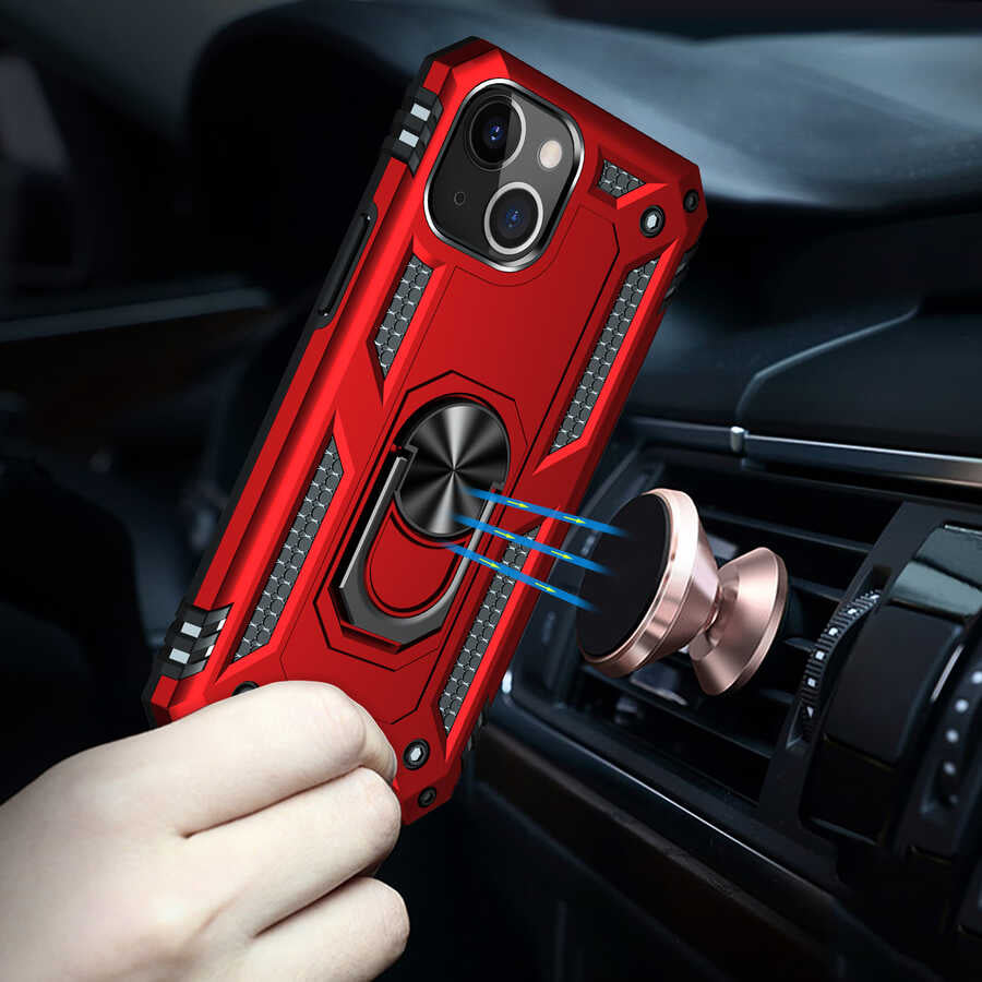 Apple iPhone 13 Mini Kılıf Zore Vega Kapak Kırmızı