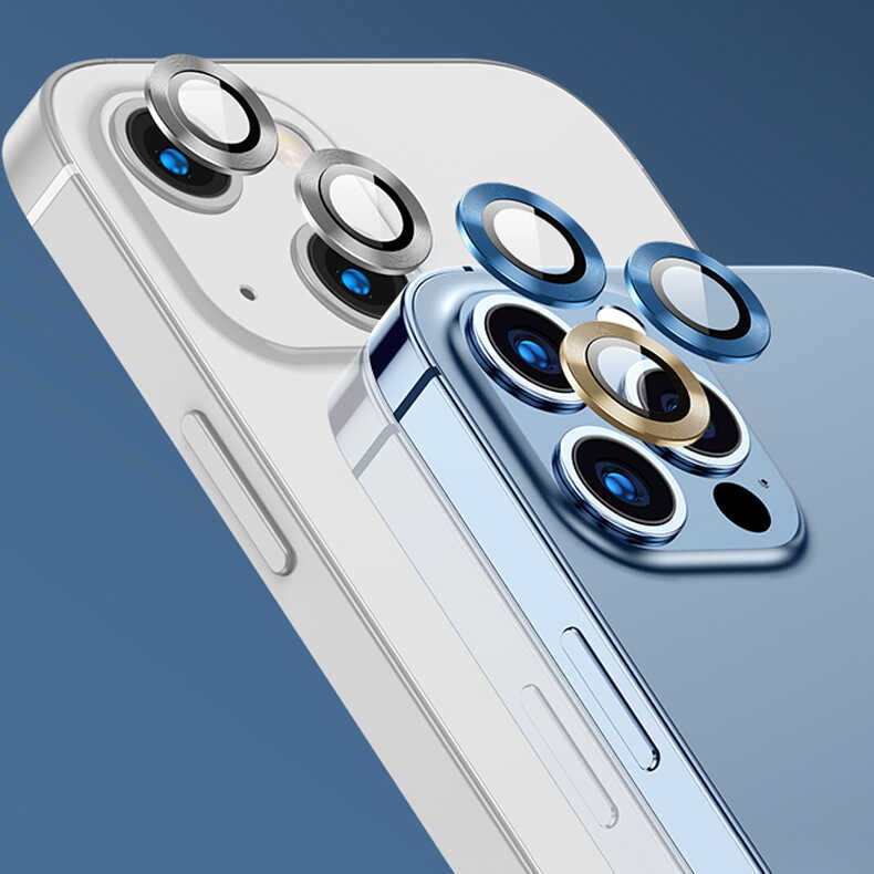 Apple iPhone 13 Mini Zore CL-02 Kamera Lens Koruyucu Kırmızı