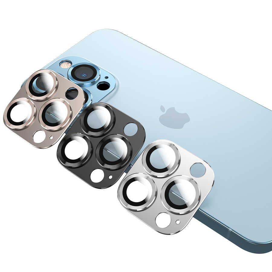 Apple iPhone 13 Mini Zore CL-03 Kamera Lens Koruyucu Mor