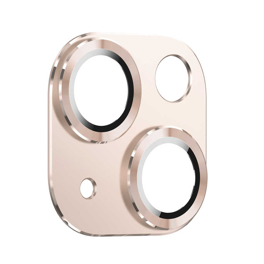 Apple iPhone 13 Mini Zore CL-03 Kamera Lens Koruyucu Gümüş