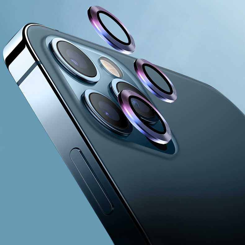 Apple iPhone 13 Mini Zore CL-07 Kamera Lens Koruyucu Colorful