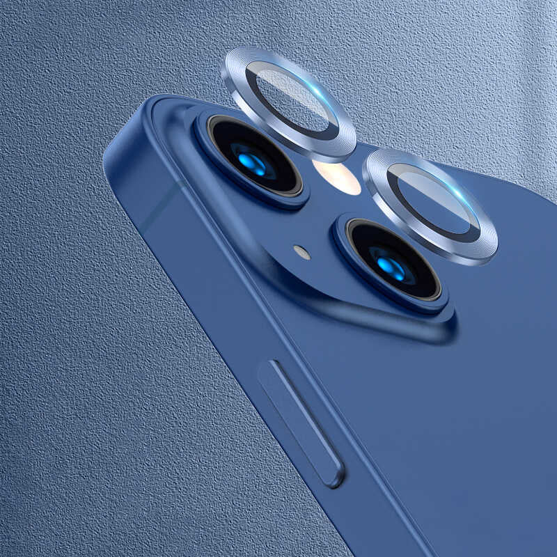 Apple iPhone 13 Mini Zore CL-07 Kamera Lens Koruyucu Kırmızı