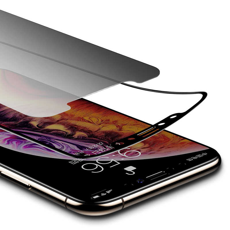 Apple iPhone 13 Mini Zore Kor Privacy Cam Ekran Koruyucu Siyah