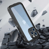 Apple iPhone 13 Pro Kılıf 1-1 Su Geçirmez Kılıf Siyah
