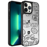 Apple iPhone 13 Pro Kılıf Aynalı Desenli Kamera Korumalı Parlak Zore Mirror Kapak Seyahat