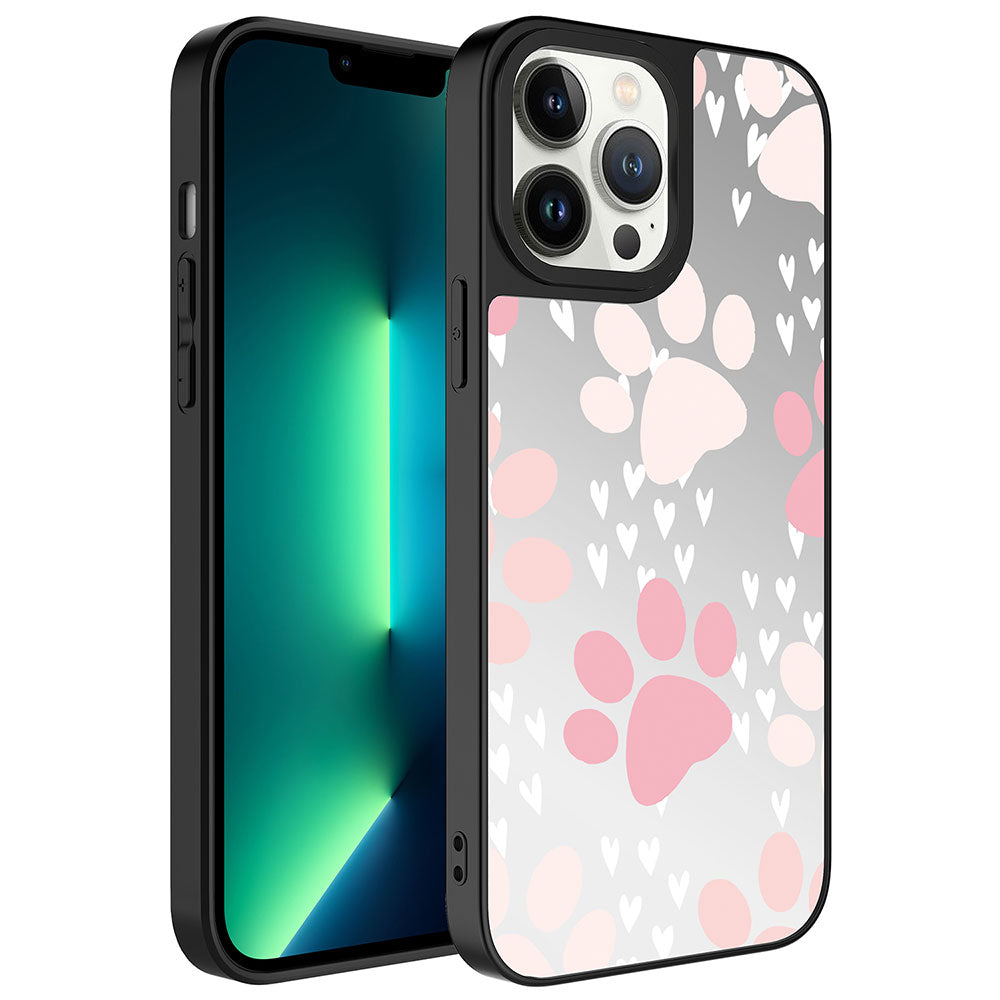 Apple iPhone 13 Pro Kılıf Aynalı Desenli Kamera Korumalı Parlak Zore Mirror Kapak Pati