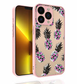 Apple iPhone 13 Pro Kılıf Desenli Kamera Korumalı Parlak Zore Nora Kapak NO1