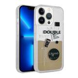 Apple iPhone 13 Pro Kılıf Desenli Sıvılı Zore Drink Silikon Kapak NO3