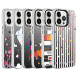 Apple iPhone 13 Pro Kılıf Desenli Zore Silver Sert Kapak You