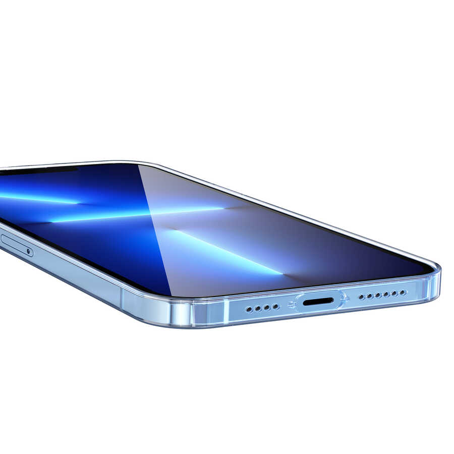 Apple iPhone 13 Pro Kılıf Kamera Korumalı M-safe Sert PC Zore Porto Kapak Renksiz
