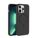 Apple iPhone 13 Pro Kılıf M-safe Şarj Özellikli Meta Kapak Lacivert