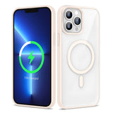 Apple iPhone 13 Pro Kılıf M-safe Wireless Şarj Özellikli Silikon Zore Ege Kapak Pembe