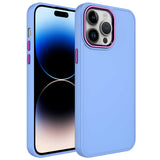 Apple iPhone 13 Pro Kılıf Metal Çerçeve ve Buton Tasarımlı Silikon Zore Luna Kapak Koyu Yeşil