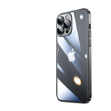 Apple iPhone 13 Pro Kılıf Sert PC Renkli Çerçeveli Zore Riksos Kapak Gold