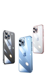 Apple iPhone 13 Pro Kılıf Sert PC Renkli Çerçeveli Zore Riksos Kapak Gold