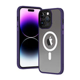 Apple iPhone 13 Pro Kılıf Wireless Şarj Özellikli Zore Hibrit M-safe Kapak Siyah