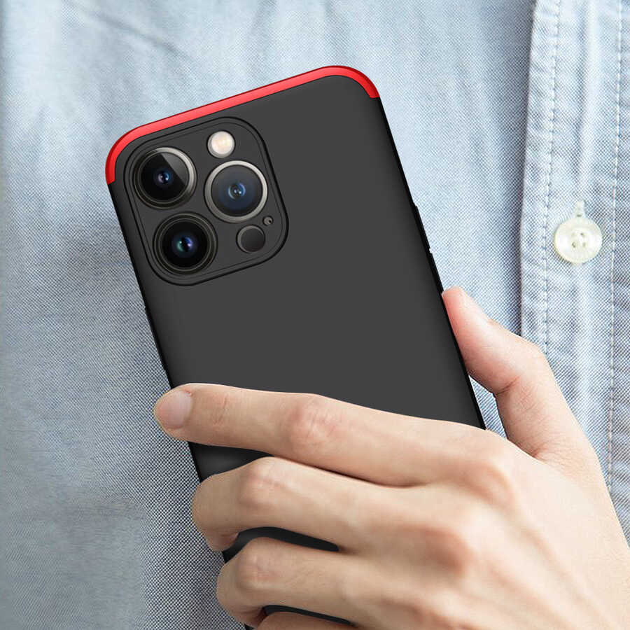 Apple iPhone 13 Pro Kılıf Zore Ays Kapak Siyah-Mavi