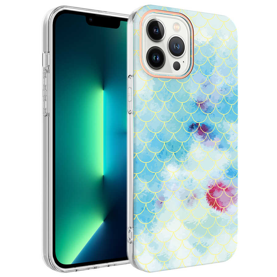 Apple iPhone 13 Pro Kılıf Zore Bella Kapak Leopar