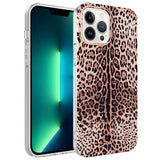 Apple iPhone 13 Pro Kılıf Zore Bella Kapak Leopar