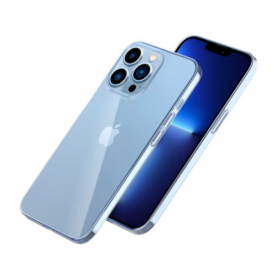 Apple iPhone 13 Pro Kılıf Zore Blok Kapak Renksiz