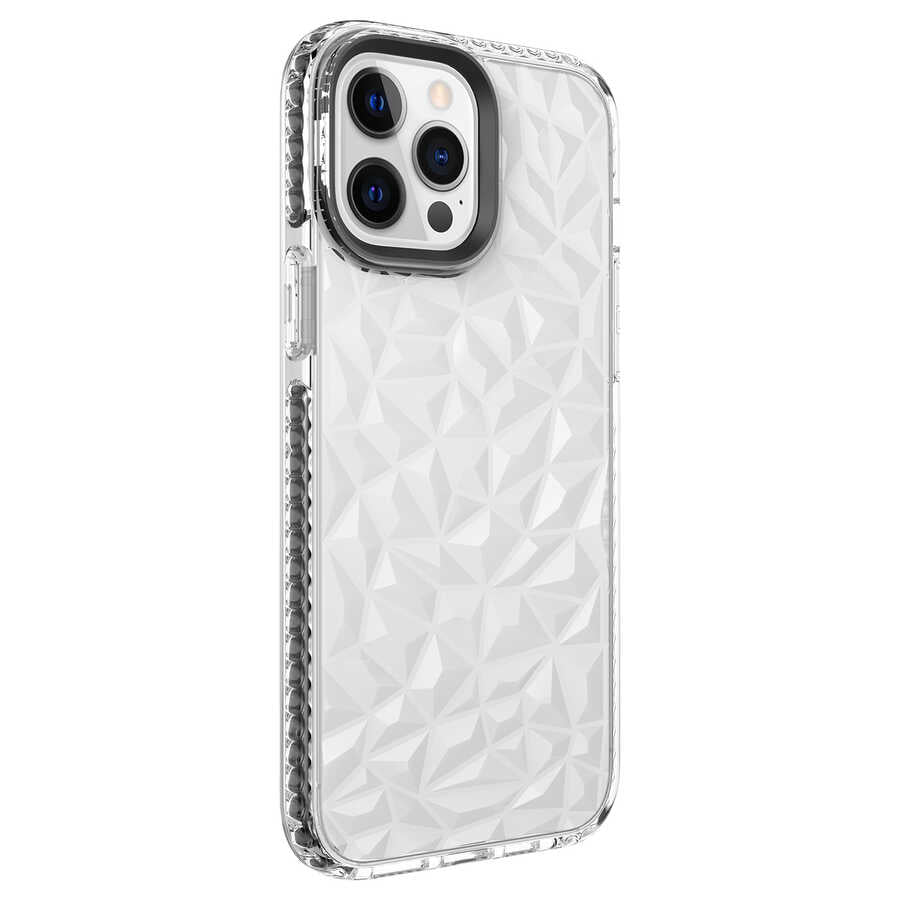 Apple iPhone 13 Pro Kılıf Zore Buzz Kapak Beyaz
