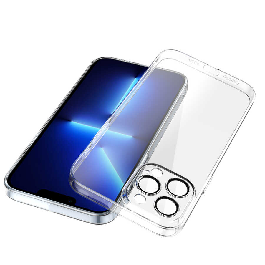 Apple iPhone 13 Pro Kılıf Zore Fizy Kapak Renksiz