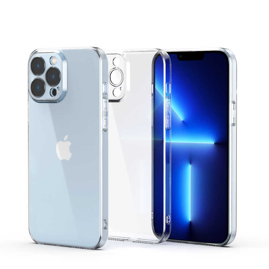 Apple iPhone 13 Pro Kılıf Zore Fizy Kapak Renksiz