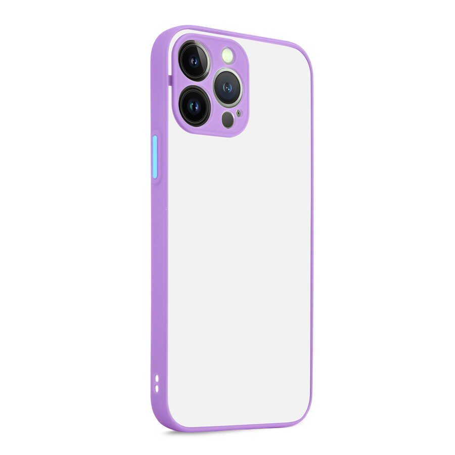 Apple iPhone 13 Pro Kılıf Zore Hux Kapak Lila