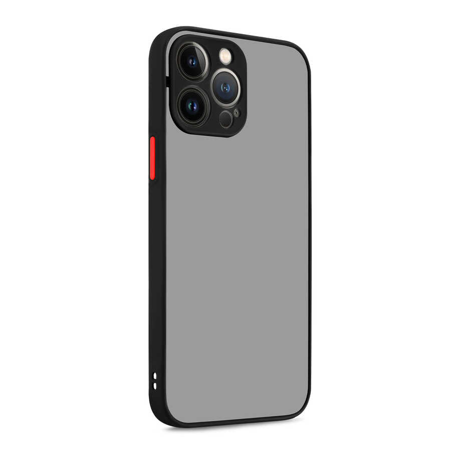 Apple iPhone 13 Pro Kılıf Zore Hux Kapak Siyah
