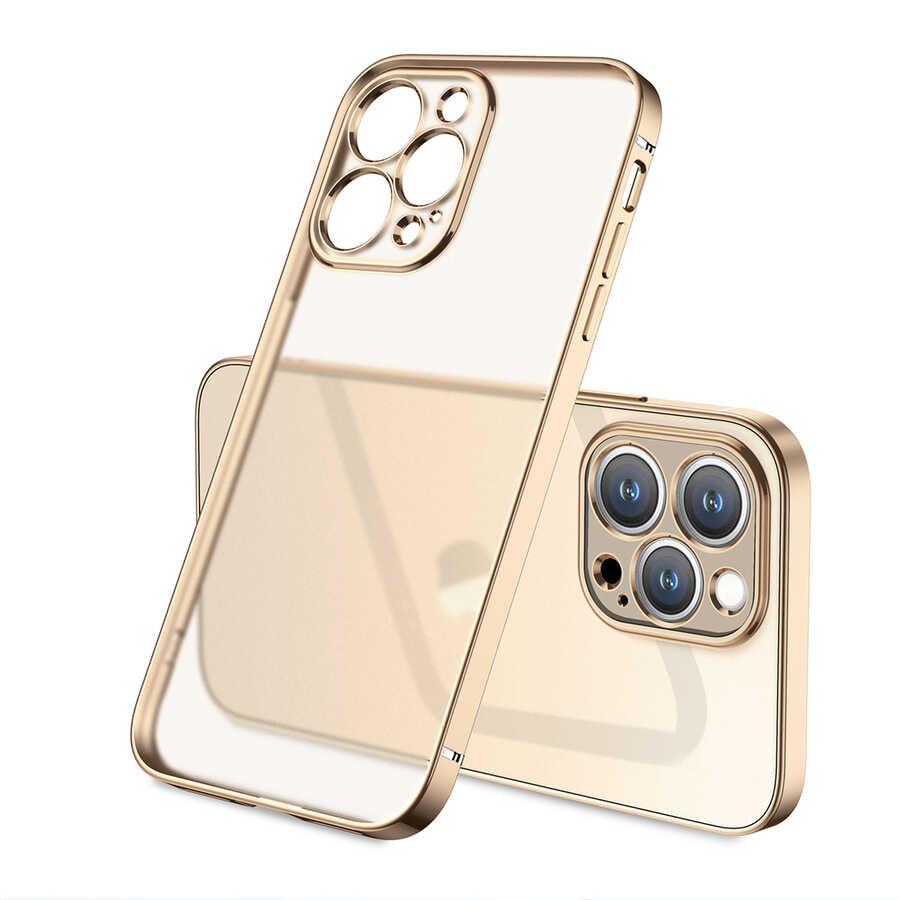 Apple iPhone 13 Pro Kılıf Zore Mat Gbox Kapak Rose Gold