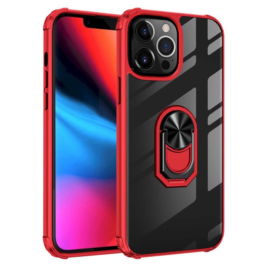 Apple iPhone 13 Pro Kılıf Zore Mola Kapak Kırmızı