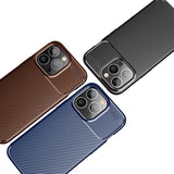 Apple iPhone 13 Pro Kılıf Zore Negro Silikon Kapak Kahverengi