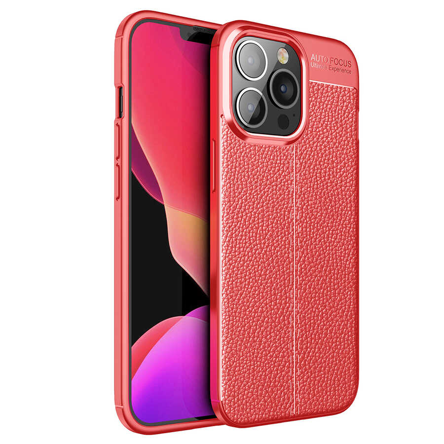 Apple iPhone 13 Pro Kılıf Zore Niss Silikon Kapak Kırmızı