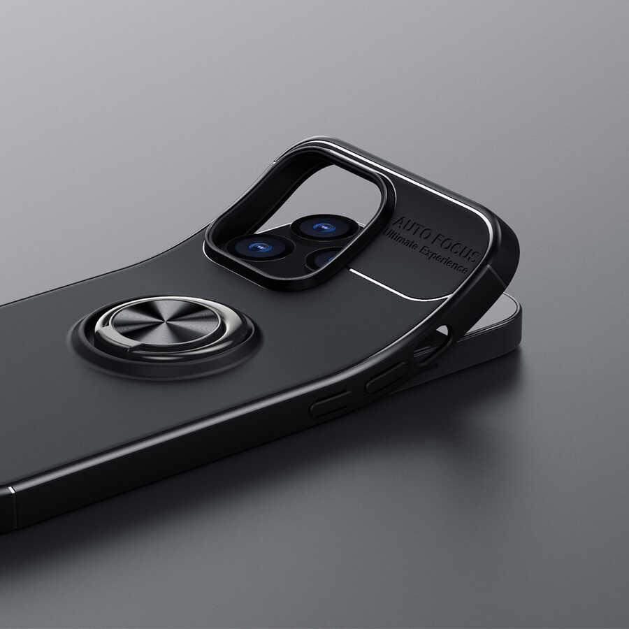 Apple iPhone 13 Pro Kılıf Zore Ravel Silikon Kapak Kırmızı