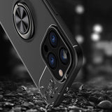 Apple iPhone 13 Pro Kılıf Zore Ravel Silikon Kapak Siyah-Kırmızı