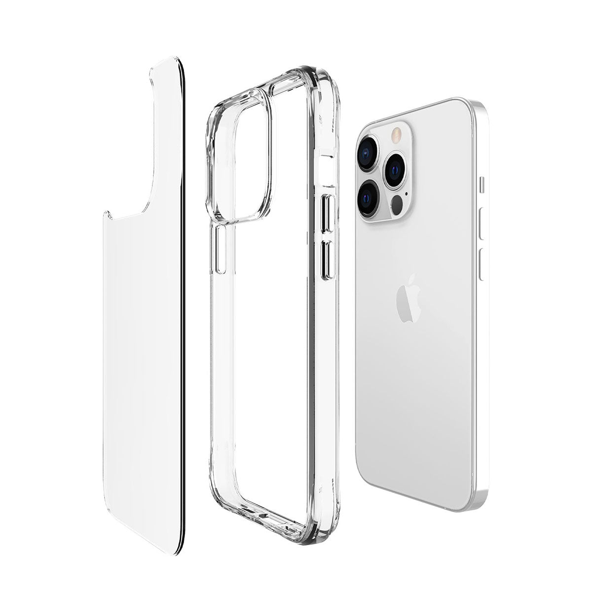 Apple iPhone 13 Pro Kılıf Zore Şeffaf Ultra İnce Airbag Tasarımlı Okka Kapak Renksiz