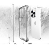 Apple iPhone 13 Pro Kılıf Zore Şeffaf Ultra İnce Airbag Tasarımlı Okka Kapak Renksiz