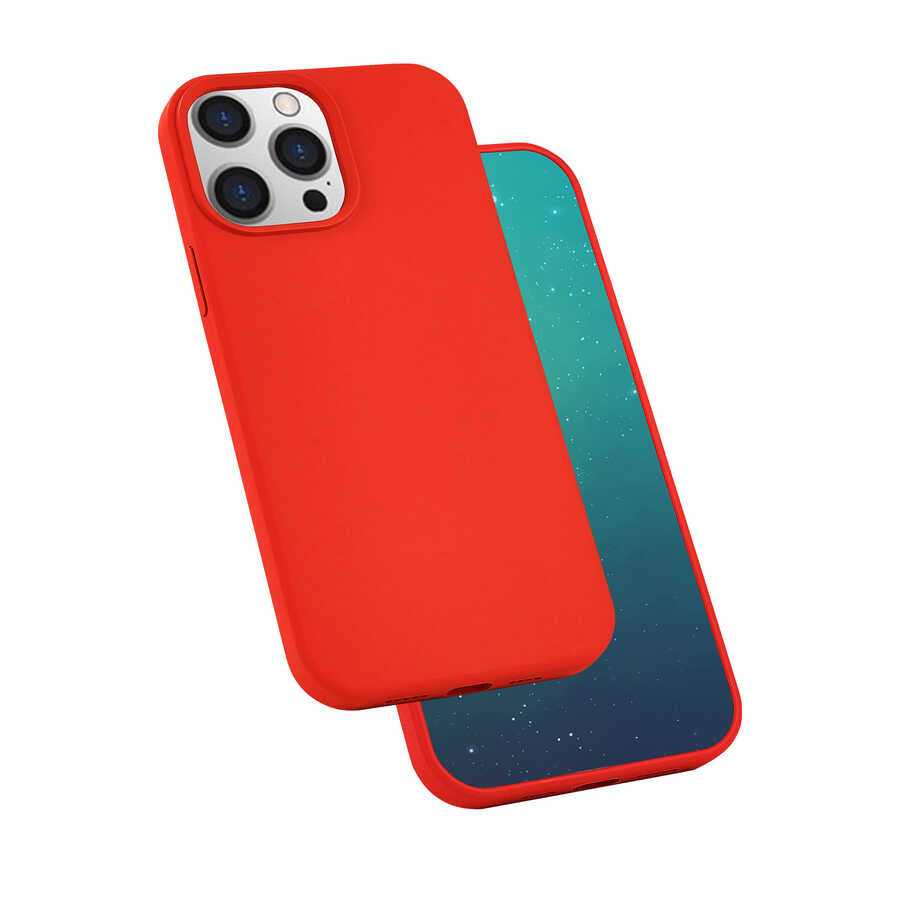 Apple iPhone 13 Pro Kılıf Zore Silk Silikon Lacivert
