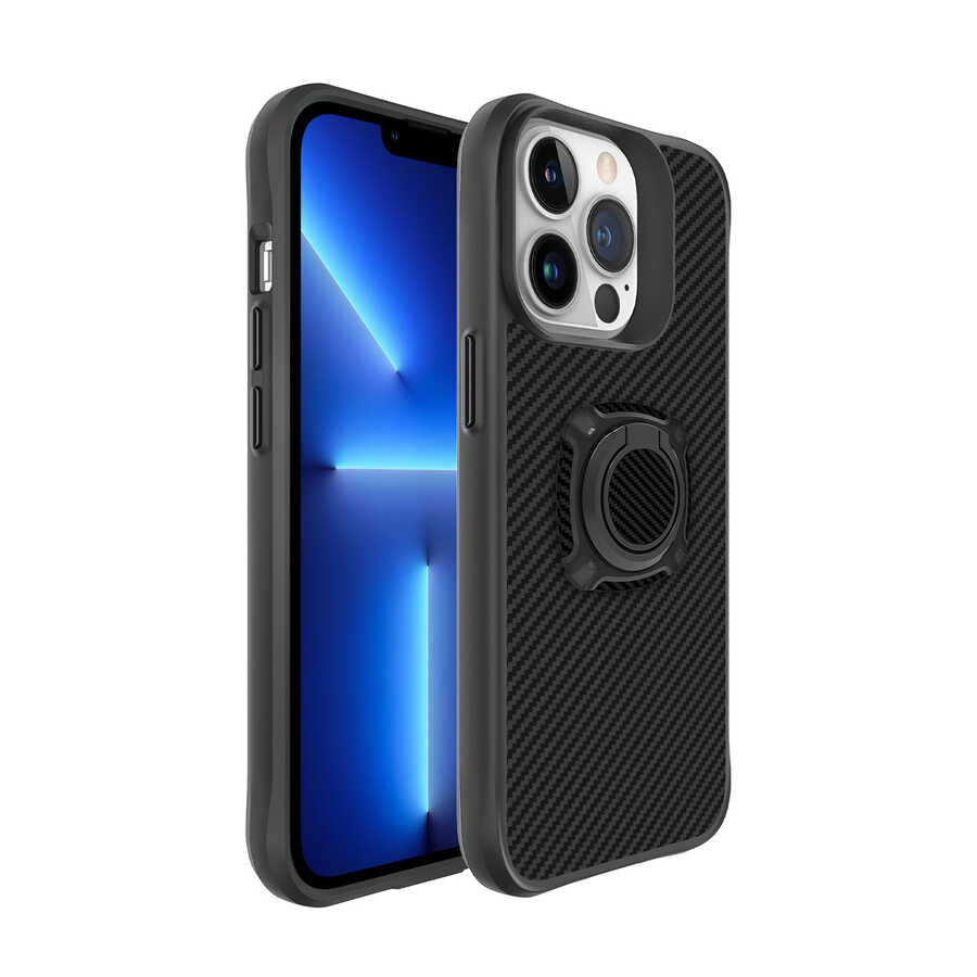 Apple iPhone 13 Pro Kılıf Zore Timo Kapak Siyah