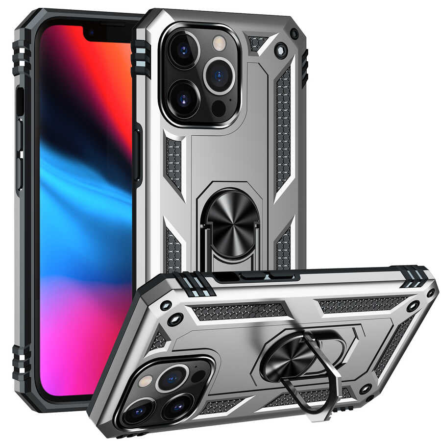 Apple iPhone 13 Pro Kılıf Zore Vega Kapak Gold