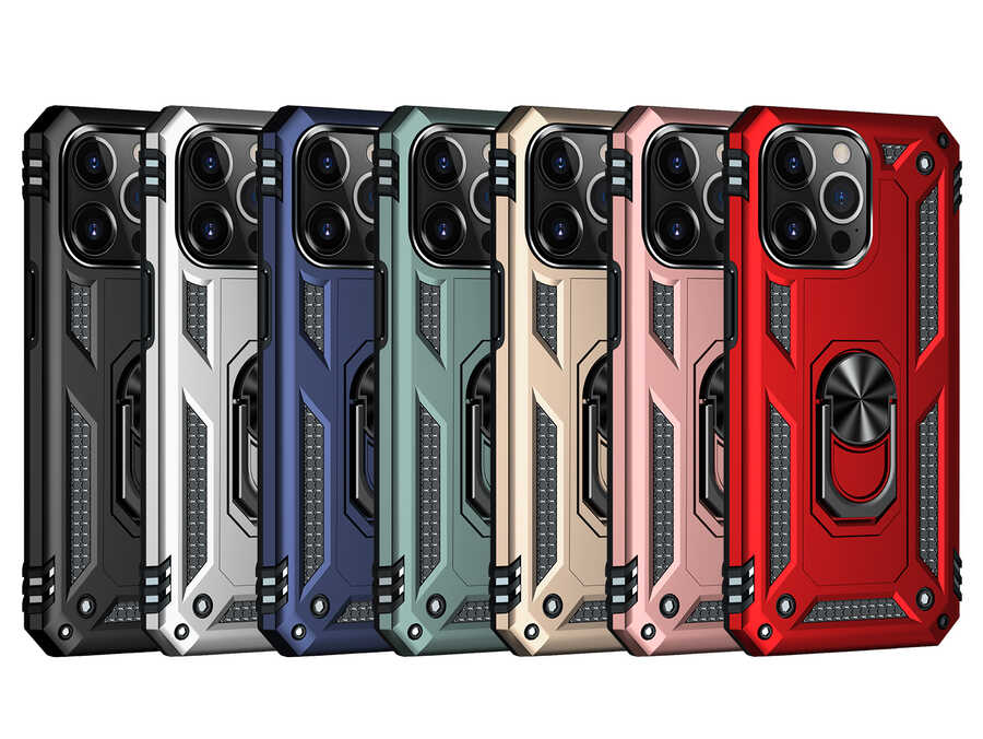 Apple iPhone 13 Pro Kılıf Zore Vega Kapak Gri