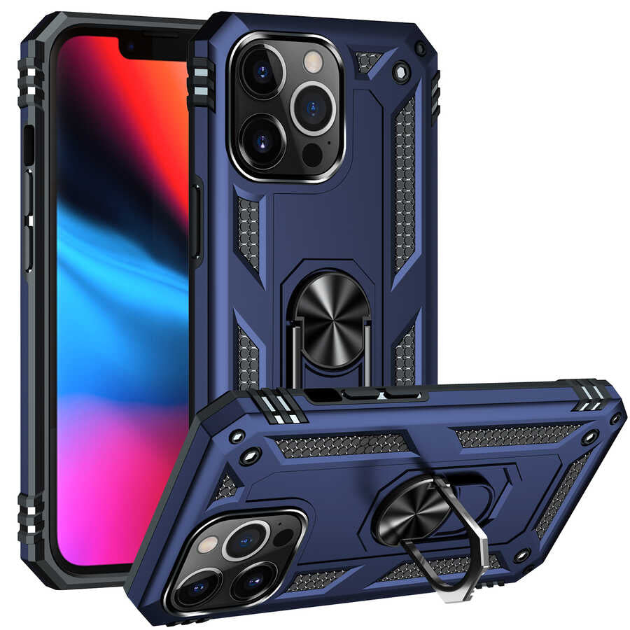 Apple iPhone 13 Pro Kılıf Zore Vega Kapak Mavi