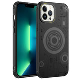 Apple iPhone 13 Pro Kılıf Zore Wireless Şarj Özellikli Desenli Hot Kapak Rose Gold